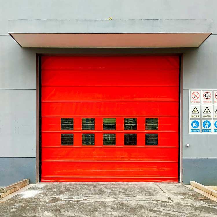 High speed stacking door